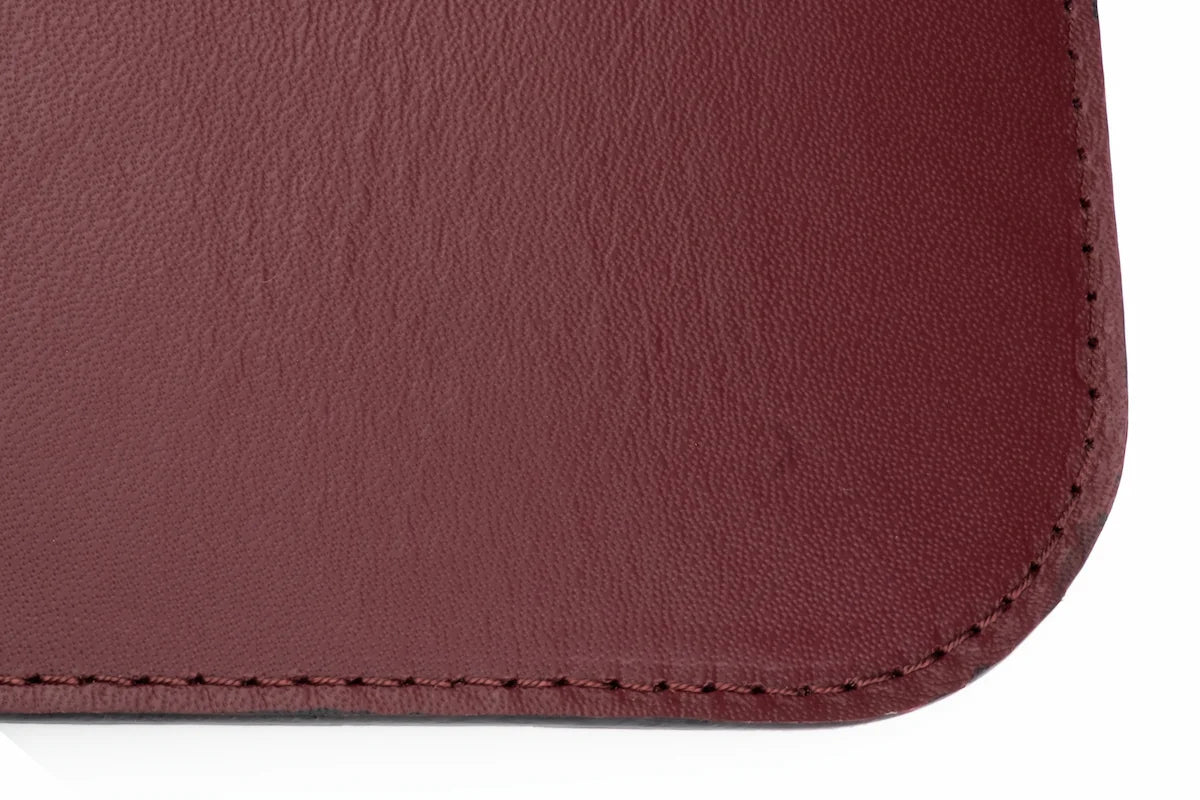 Sottomano Personalizzato in Vera Pelle Borgogna